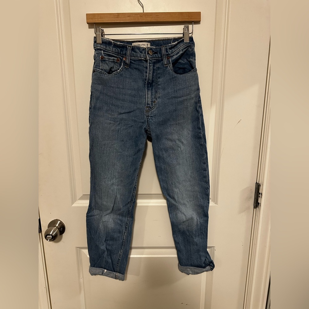 Abercrombie & Fitch Women's Blue Boyfriend Jeans